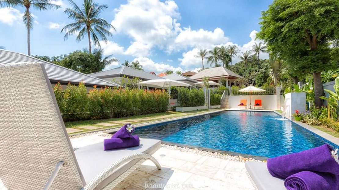 Villa with 2 bedrooms and communal pool for rent in the area of ​​Bophut on Koh Samui