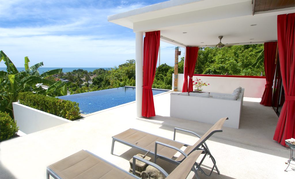 Villa with 2 bedrooms and infinity pool for rent near Koh Samui’s Lamai Beach