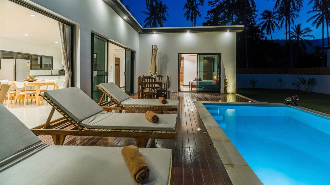 Villa with 3 bedrooms in Lamai jungle for rent in Samui