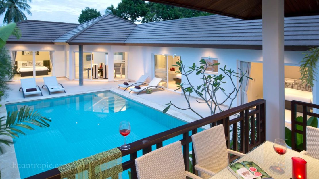Villa with 3 bedrooms and a pool on Chong Mon for rent on Koh Samui
