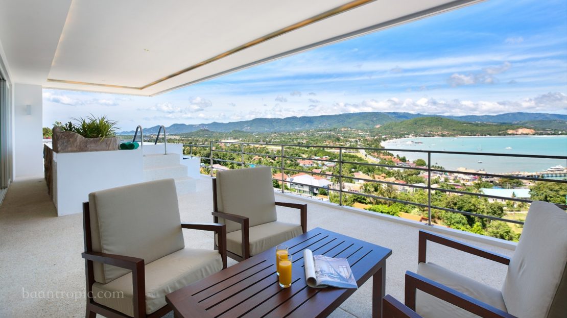 Penthouse with breathtaking views for rent on Koh Samui