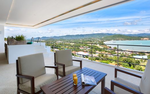 Penthouse with breathtaking views for rent on Koh Samui