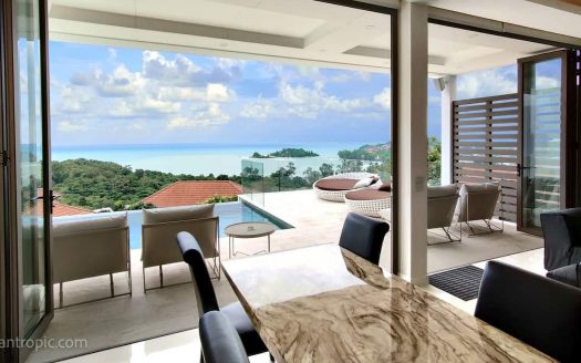 4-Bedroom Villa with Panoramic View of Choeng Mon Beach