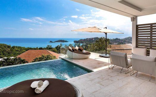4-Bedroom Villa with Panoramic View of Choeng Mon Beach