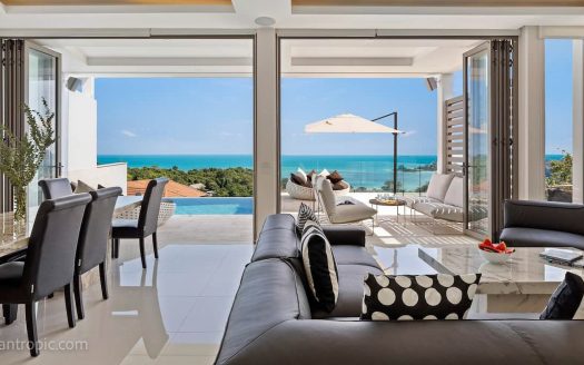 4-Bedroom Villa with Panoramic View of Choeng Mon Beach