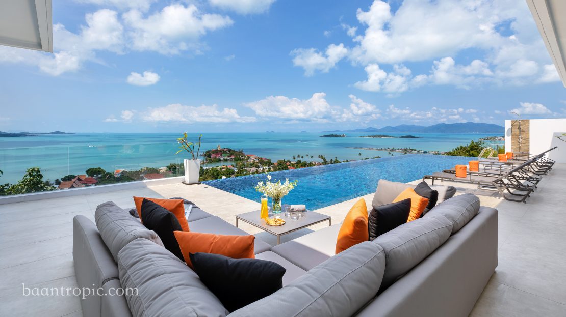 4 bedroom villa with sea views on Koh Samui