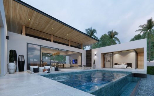 Новая 3-спальная вилла с басейном в районе Ламаи (leasehold)