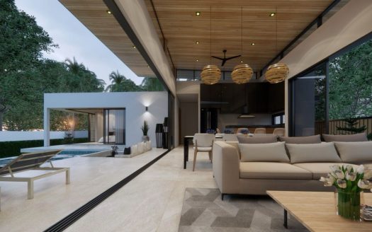 Новая 3-спальная вилла с басейном в районе Ламаи (leasehold)